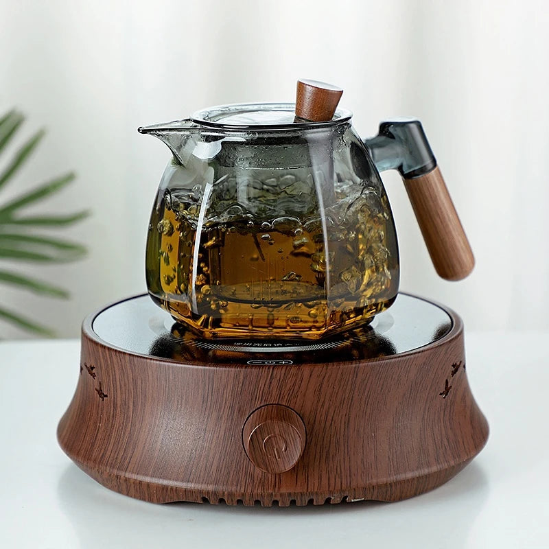 600ml Glass Teapot with Stainless Steel Tea Strainer High Heat Resistant Flower Kettle Kung Fu Tea Pots Teaware for Infusing Tea